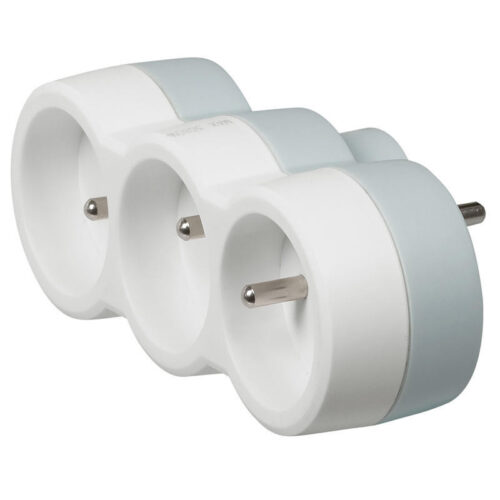 Fiche multiprise 3 prises de courant 2P+T 16A avec sorties frontales - 050639 - Legrand