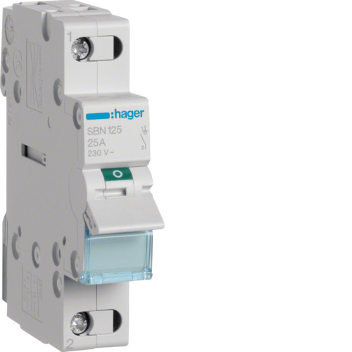 Inter Sectionneur 230V 25A 1P - SBN125 - Hager