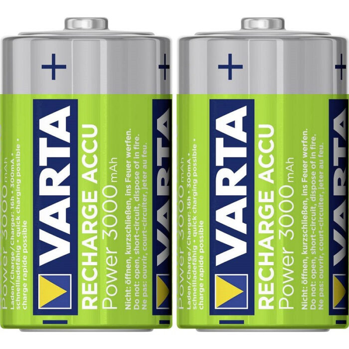 Pile accu LR20 NiMH Ready 2 Use 3000 mAh 1.2 V - Blister de 2 - 56720 - Varta
