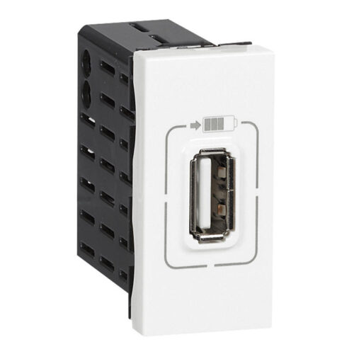 Module de charge USB typeA 1 module - Mosaic - Blanc - 077591 - Legrand