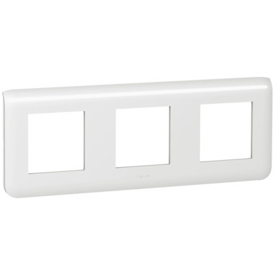 Plaque de finition 3x2 modules horizontal spéciale rénovation - Mosaic - Blanc - 078866 - Legrand