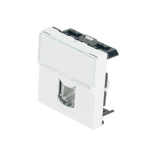 Prise RJ11 4 contacts 2 modules - Mosaic - Blanc - 078731 - Legrand