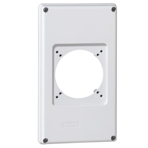 Plastron 1 prise 16A ou 32A pour composer un coffret P17 - 057712 - Legrand