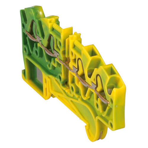 Bloc de jonction conducteur de protection à ressort Viking3 pas 5mm - Vert/jaune - 037212 - Legrand