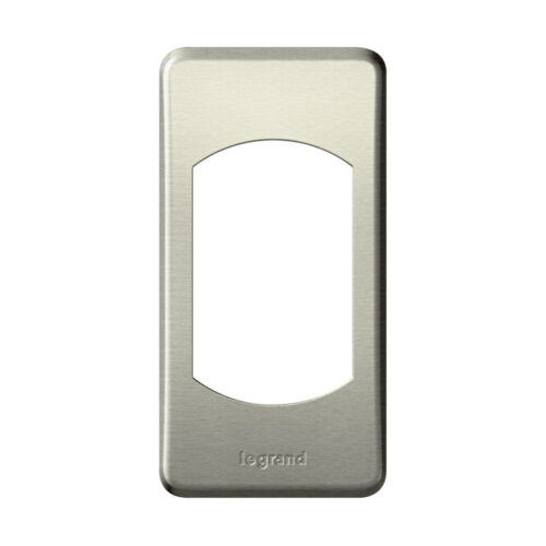Plaque de finition 1 module - Titane - Céliane Metal - 068900 - Legrand