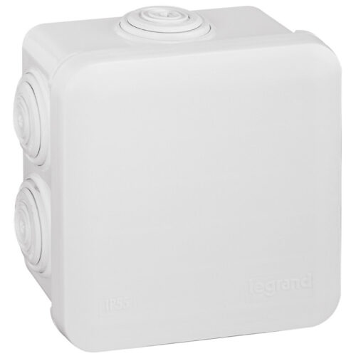 Boîte de dérivation carrée Plexo dimensions 80x80x45mm - Blanc RAL9010 - 092013 - Legrand