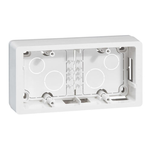 Cadre saillie 2 postes horizontal ou vertical Céliane - Blanc - 080242 - Legrand