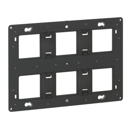 Support à vis pour Mosaic, Céliane ou Soliroc pour 2x3 postes ou 2x6 à 8 modules - 080266 - Legrand