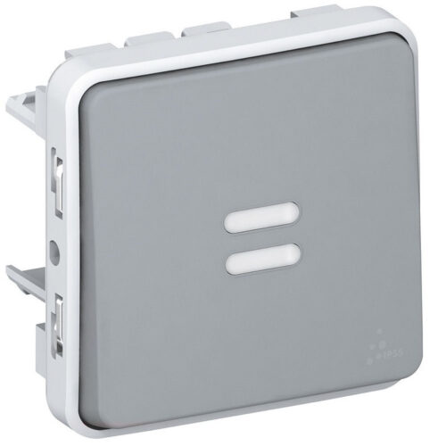 Interrupteur témoin câblage Plexo composable IP55 - Gris - 069514 - Legrand