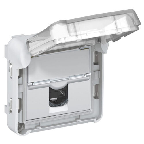 Prise RJ45 catégorie6 FTP Plexo composable IP55 - Gris - 069569 - Legrand