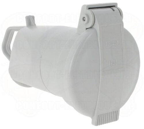 Prolongateur 3P+T 20A 400V~ avec volet de protection - Blanc - 055665 - Legrand