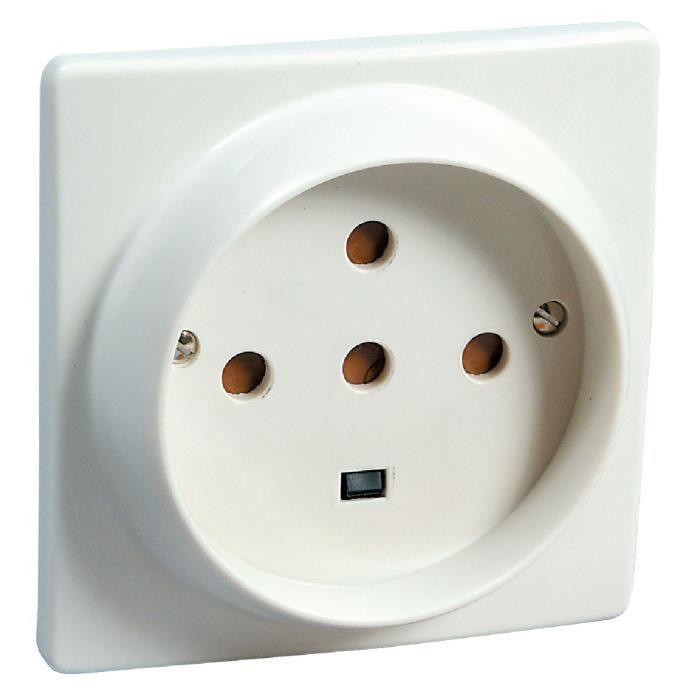 Socle 3P+N+T 32A avec éclips de protection – Blanc – 055817 – Legrand