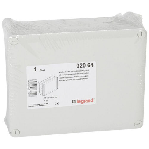 Boîte de dérivation rectangulaire pour presse-étoupe Plexo - Gris - 092064 - Legrand
