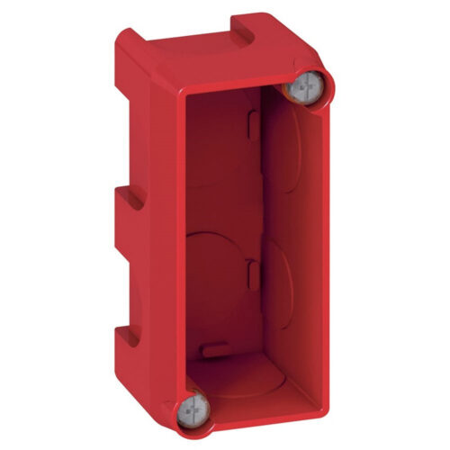 Boîte monoposte maçonnerie 1 module Batibox - Rouge - 080140 - Legrand