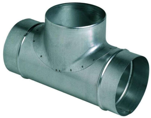 Té 90° Spiraclim TE acier galvanisé - Ø A 100mm - Ø B 100mm - 860512 - Unelvent