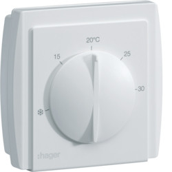 Thermostat d'ambiance à Membrane - Sortie Inverseur - 54185 - Hager