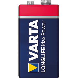 Pile alcaline 6LR61 Longlife Max Power 640 mAh 9 V - 4722 - Varta