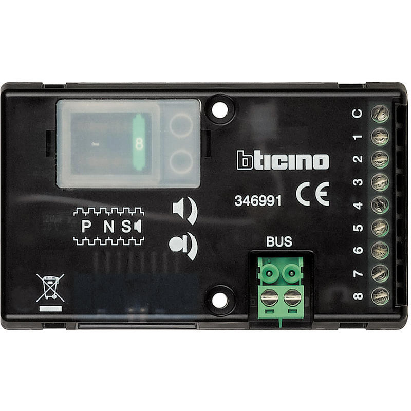 Micro haut-parleur universel 8 appels pour platines BUS 2 fils – 346991 – Bticino