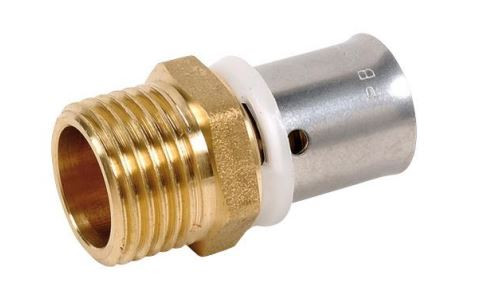 Raccord Mâle Fixe A Sertir 3/8" 13X16 Radial - RM816 - Pb Tub