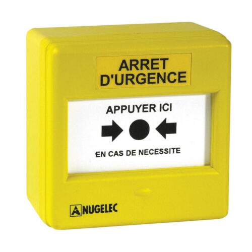 Coffret membrane simple action arrêt d'urgence jaune - NUG30336 - Cooper