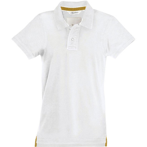 Polo Vintage Manches Courtes - Blanc - Taille L - RACERBLCL - Vepro