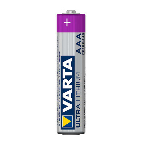 Pile LR03 (AAA) Lithium Ultra 1100 mAh 1.5 V - Blister de 4 piles - 6103 - Varta