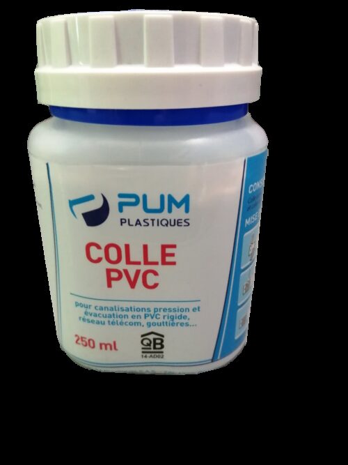 Colle PVC en Pot - convient eau potable - 250 ml - 59702 - PUM Plastiques