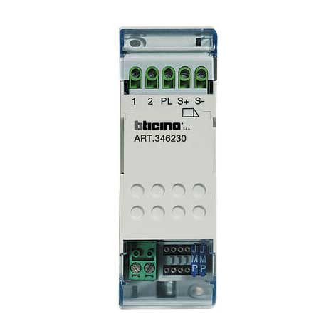 Relais pour gâche 12V ou pour automatisme de portail - 346230 - Bticino