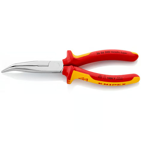 Pince demi-ronde avec tranchant - 2626200 - Knipex