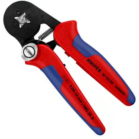 Pince à sertir auto-ajustable pour embouts de câble - 975304 - Knipex