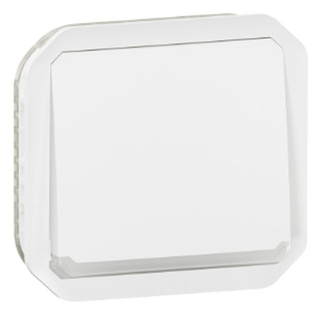 Poussoir NO lumineux composable IP55 10A - Plexo - Blanc - 069632L - Legrand
