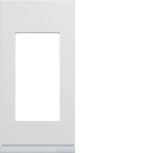Plaque de finition 1 module Gallery - Blanc Pure - WXP0001 - Hager