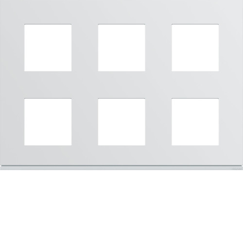 Plaque de finition 2x3x2 modules Gallery - Blanc Pure - WXP0086 - Hager