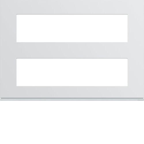 Plaque de finition 8 + 8 modules Gallery - Blanc Pure - WXP0096 - Hager