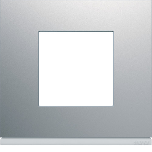 Plaque de finition 1 poste Gallery - Titane - WXP0102 - Hager