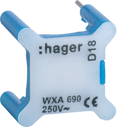 Voyant pour interrupteur Gallery 230V bleu - WXA690 - Hager
