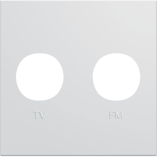 Doigt Enjoliveur Hager WK741B KALLYSTA - Pour Prise TV FM, Couleur Blanc, Neuf Avec Ou Sans Emballage