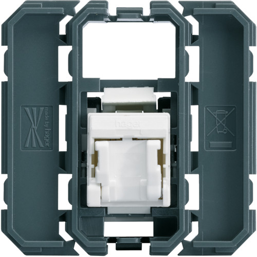 Prise RJ45 Cat. 6 UTP Gallery - 2 modules - WXF225 - Hager