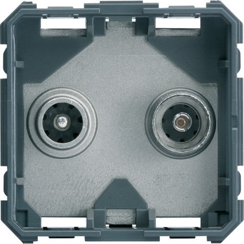Prise TV + FM direct Gallery - 2 modules - WXF253 - Hager