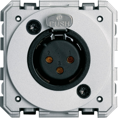 Prise XLR femelle neutre bornier à vis Gallery - 2 modules - WXF623 - Hager