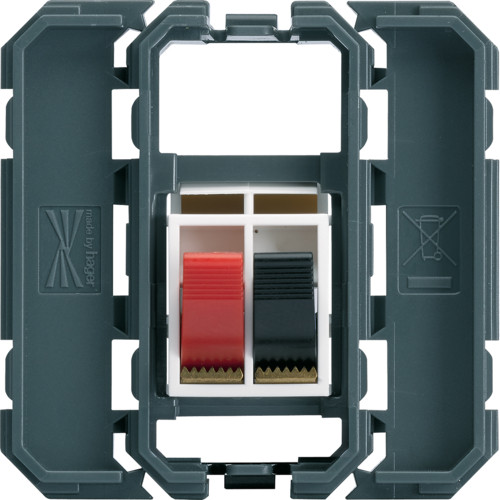 Prise haut-parleur Gallery - 2 modules - WXF625 - Hager
