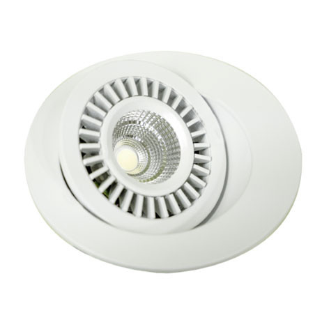 Spot LED Encastré Rond Orientable DISCO 7W - BBC - Blanc - Asled