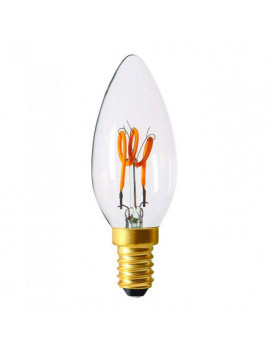 Ampoule Led Flamme filament torsadé - 3W - E14 - Girard Sudron