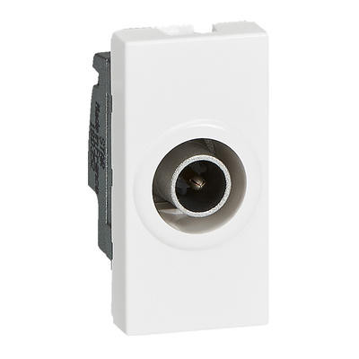 Prise télévision 1 module – Diamètre 9,52mm – Mosaic – Blanc – 078793 – Legrand