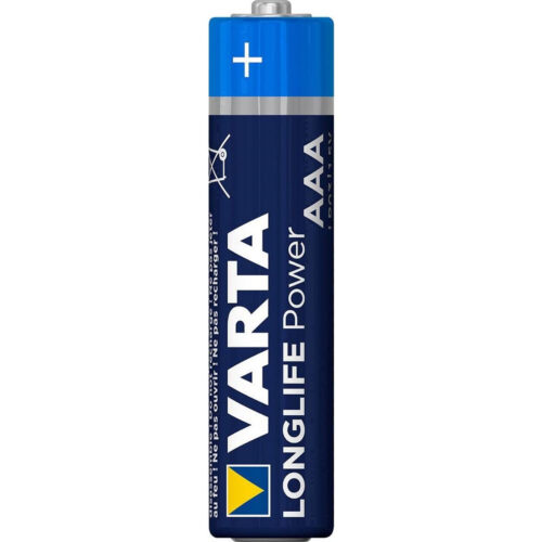 Pile alcaline LR03 (AAA) Longlife Power 1.5 V - Blister de 8 + 4 offertes - 4903/12 - Varta
