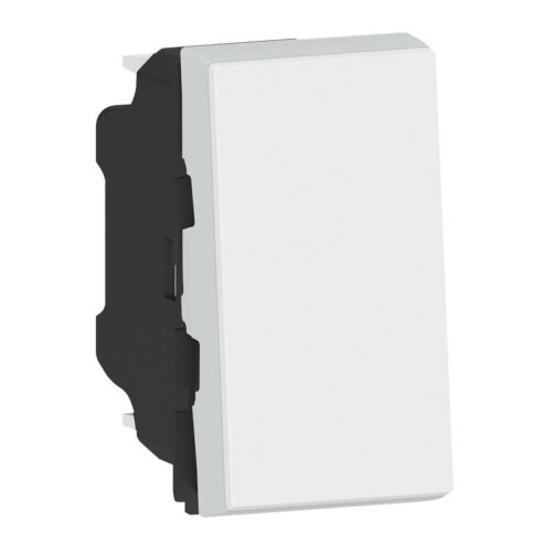 Poussoir inverseur avec borne libre de potentiel 6A 250V~ Mosaic - 1 module - Blanc - 077034L - Legrand