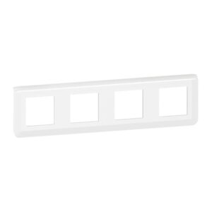 Plaque de finition horizontale 4x2 modules Mosaic - Blanc - 078808L - Legrand