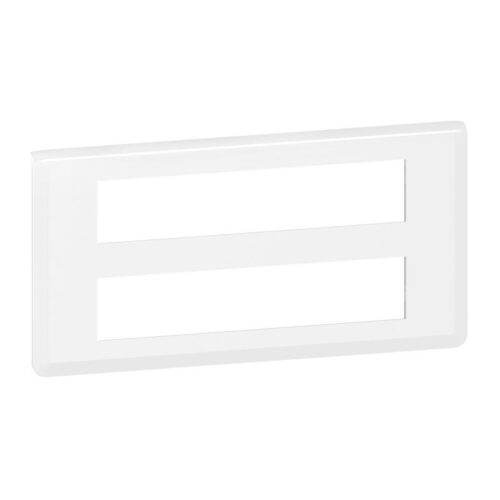 Plaque de finition 2x10 modules Mosaic - Blanc - 078828L - Legrand