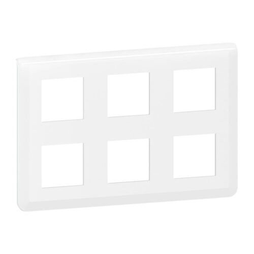 Plaque de finition 2x3x2 modules Mosaic - Blanc - 078832L - Legrand