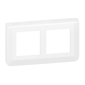 Plaque de finition horizontale spéciale rénovation 2x2 modules Mosaic - Blanc - 078864L - Legrand